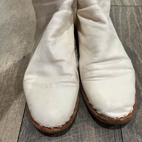 Officine Creative white graphite leather ankle boots - Picture 6 of 11